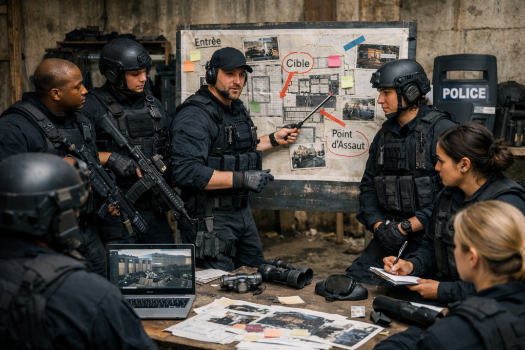 Image d'un groupe d'intervention en réunion technique